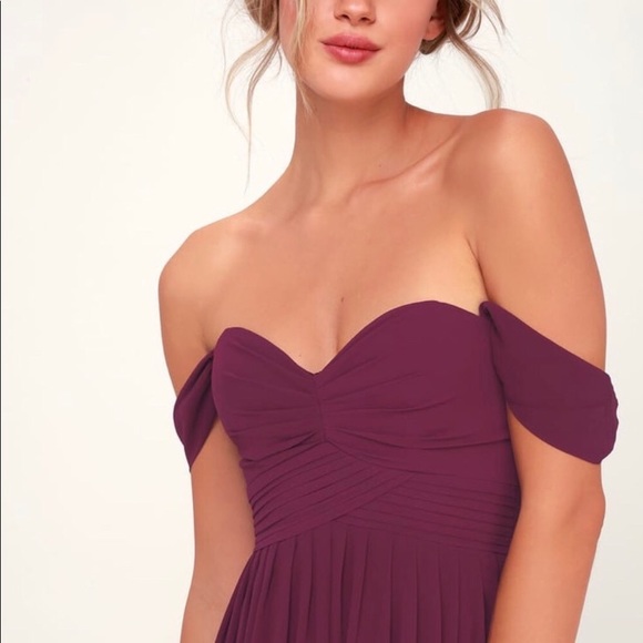 Lulus off the shoulder maxi dress - Picture 4 of 7